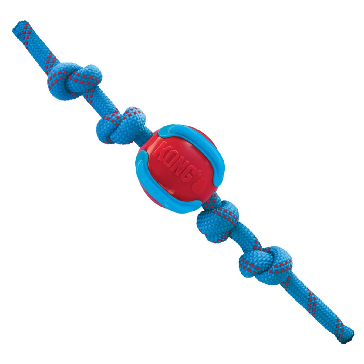 KONG Jaxx’s Brights Ball w/rope Assorted md