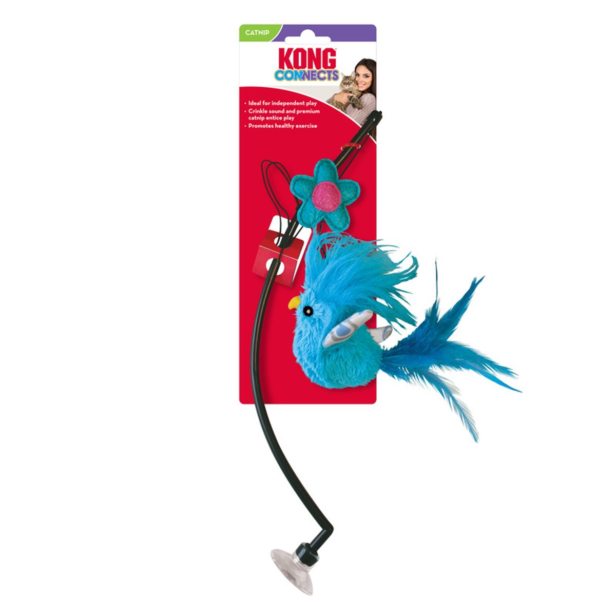 KONG Cat Connects Window Teaser Assorted