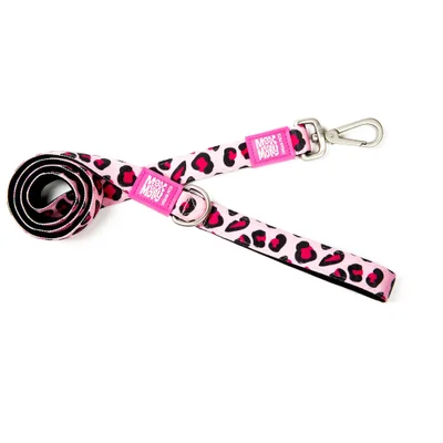 M&M SHORT LEASH LEOPARD PINK