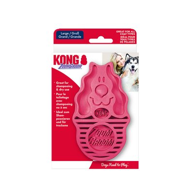 KONG ZoomGroom Raspberry L
