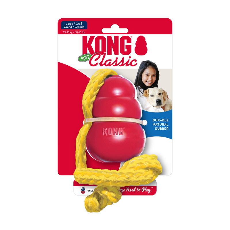 KONG CLASSIC WITH ROPE LARGE
