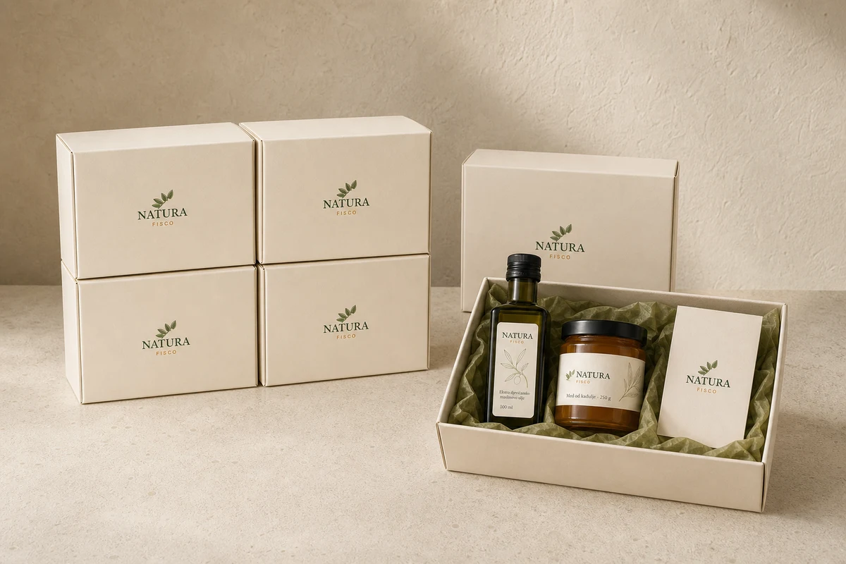 Šest paketa dobrodošlice pripremljenih za dolazak gostiju u apartmane